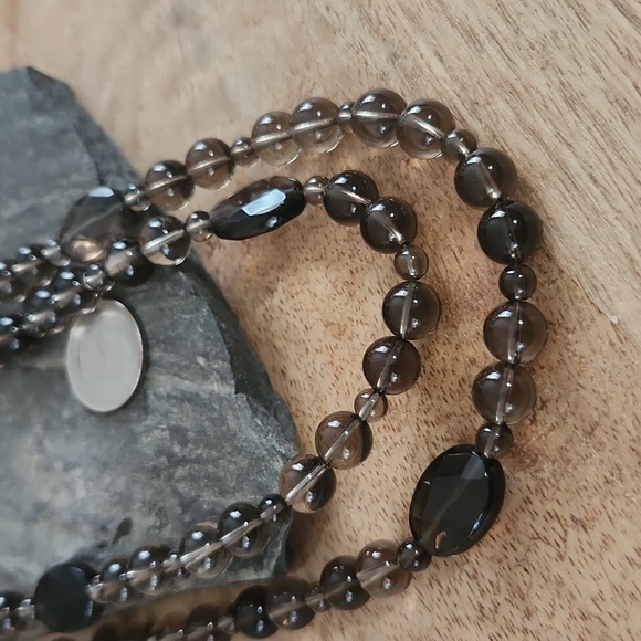 42 Inch Smoky Quartz Necklace NWOT - Picture 3 of 5